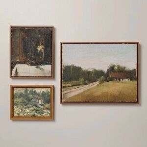3pc 10x8 / 10x12 / 18x14 Mixed Gallery Wall Art Set - Hearth & Hand Magnolia NEW